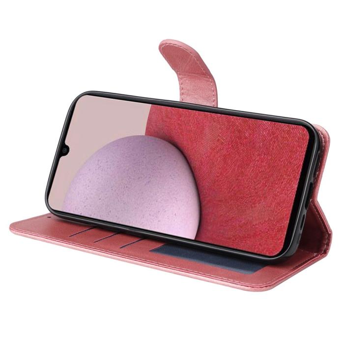 Bild 3, Samsung Galaxy A14 4G/5G Fodral Läder Roséguld