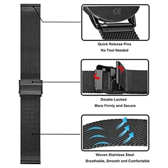 Bild 2, Garmin Venu X1 Klockarmband Milanese Svart