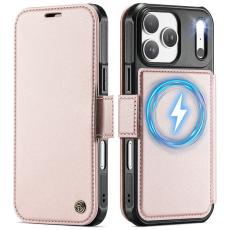 CASEME iPhone 17 Pro Max Skal RFID Pl&aring;nbok Ros&eacute;guld