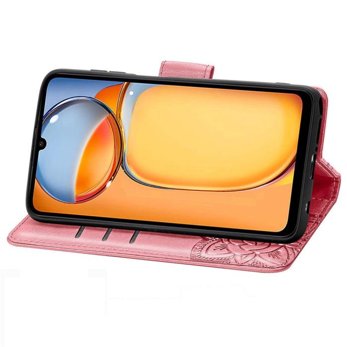 Bild 3, Xiaomi Redmi 13C 4G Fodral Big Butterfly Rosa