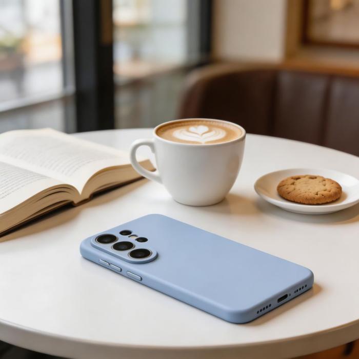 Bild 6, Tech-Protect Galaxy S26 Ultra Skal MagSafe Silicone Sky Blue