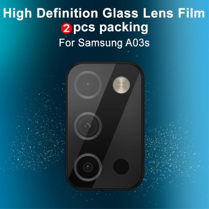 Bild 3, IMAK Samsung Galaxy A03s Linsskydd 2-PACK Härdat Glas