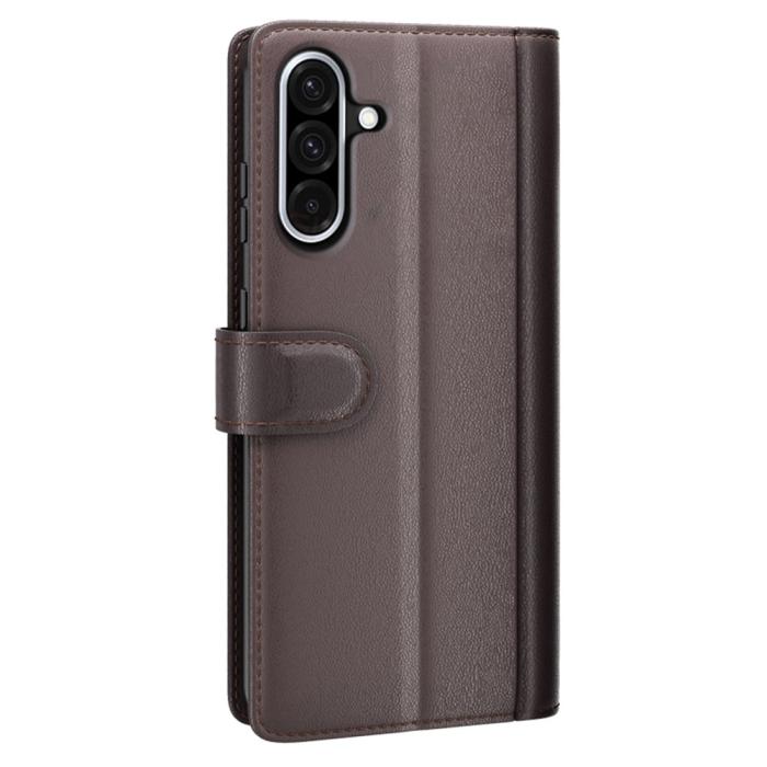 Bild 6, Samsung Galaxy A36 5G/A56 5G Fodral Premium Äkta Läder Brun