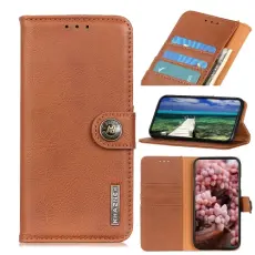 KHAZNEH OnePlus 10 Pro 5G Fodral L&auml;der Brun