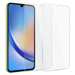 NORTHJO Galaxy A34 5G 2-PACK Skärmskydd Härdat Glas