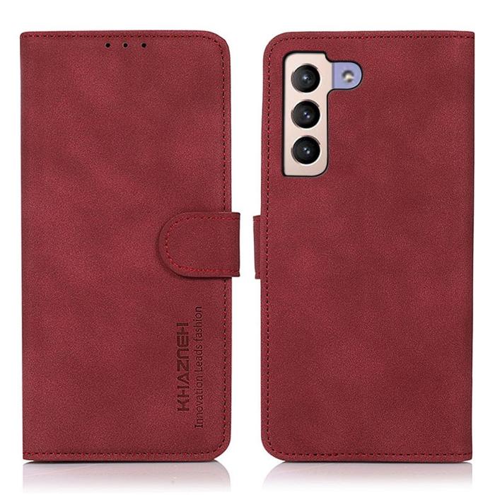 Bild 1, KHAZNEH Samsung Galaxy S23 Plus Fodral Läder Röd