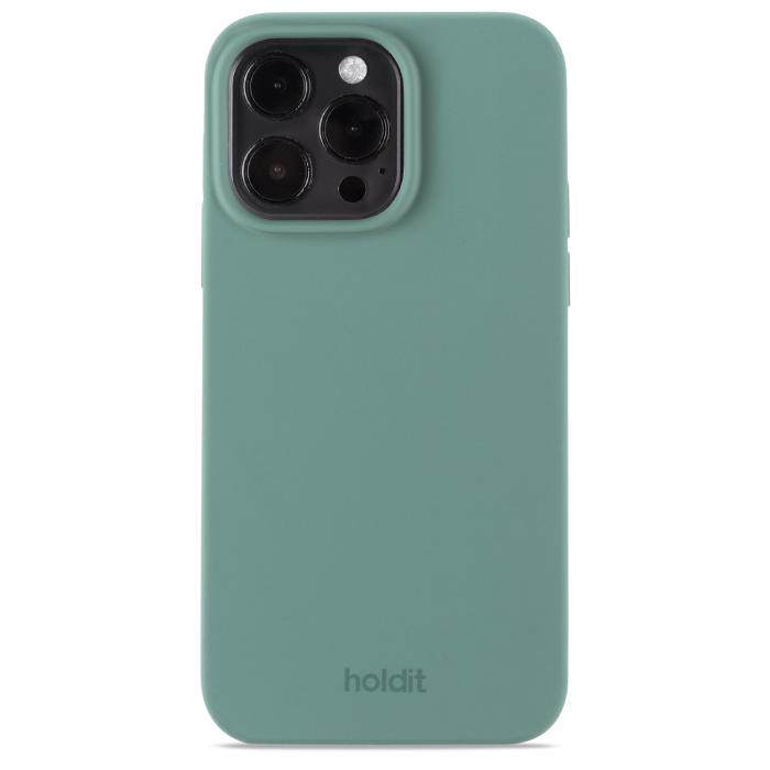 Bild 1, holdit iPhone 14 Pro Max Skal Silikon Moss Green