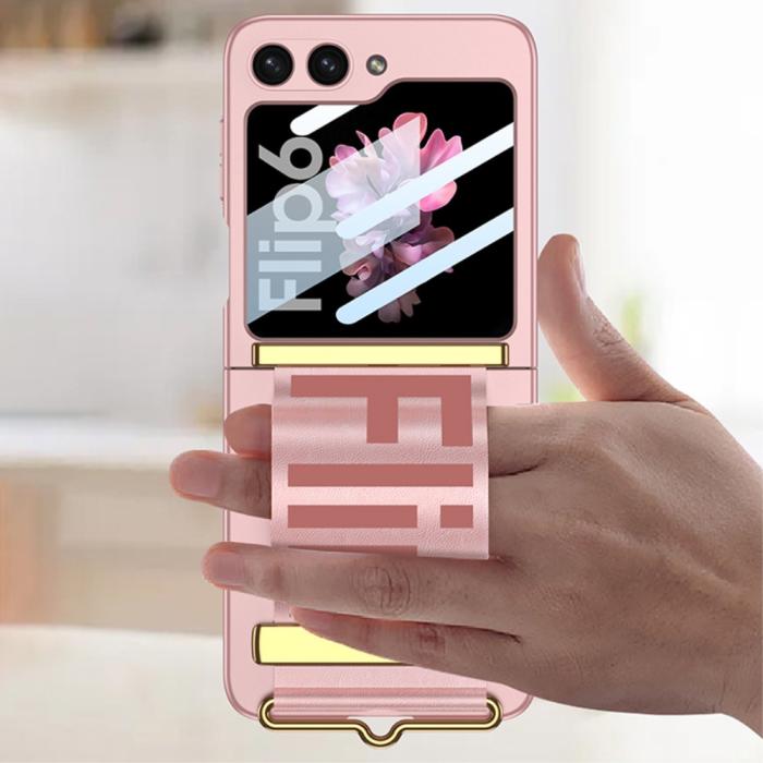 Bild 5, GKK Galaxy Z Flip 6 / 7 FE Skal Bälte Hybrid Lila/Grön