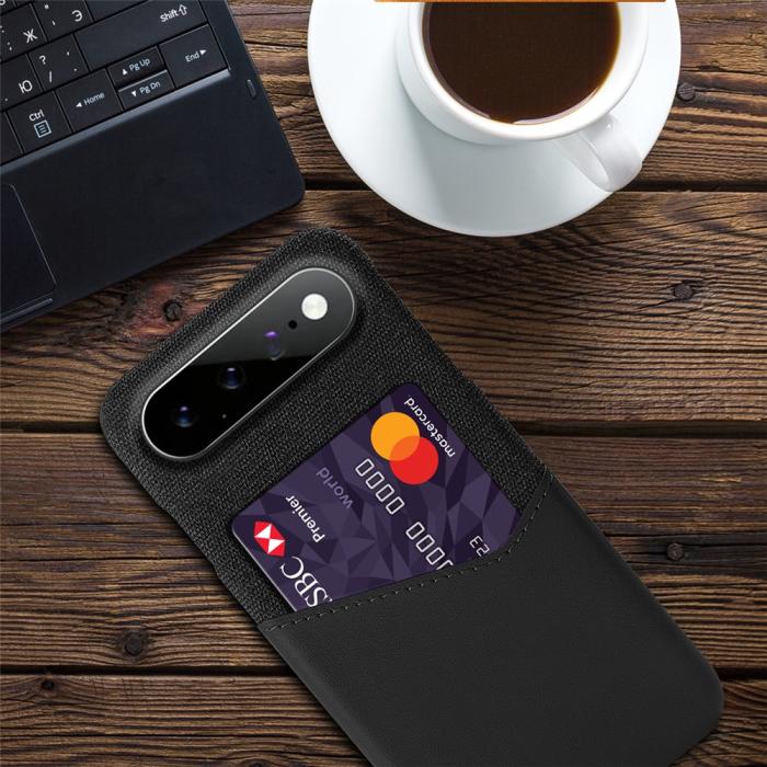 Bild 4, Google Pixel 11 Pro XL Skal PU Läder Med Korthållare Svart