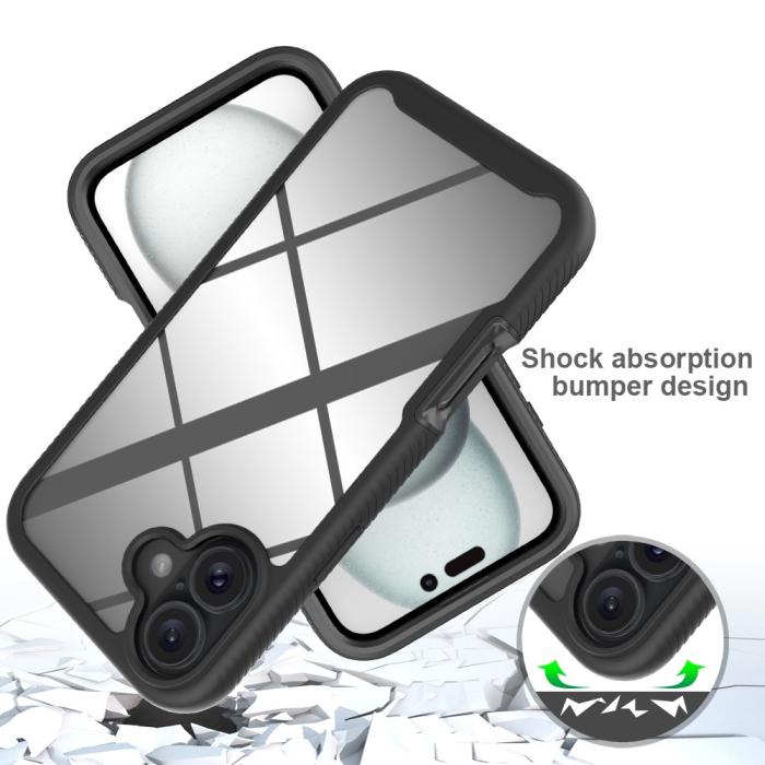 Bild 4, iPhone 16 Plus Skal 360 Hybrid Defense Svart