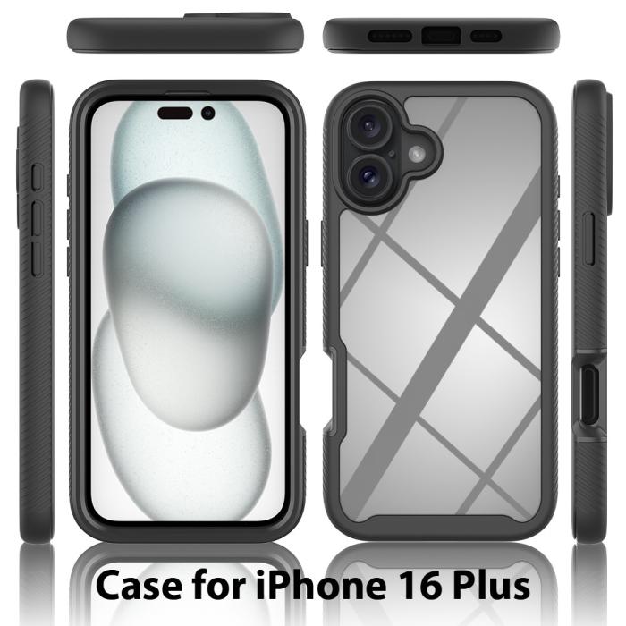 Bild 5, iPhone 16 Plus Skal 360 Hybrid Defense Svart