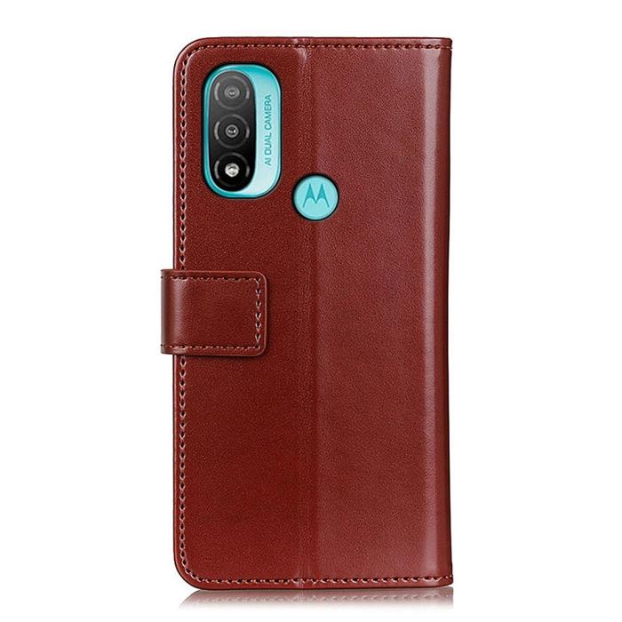 Bild 3, Motorola Moto E20 / E40 Fodral Tri-Color Brun