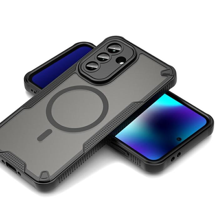Bild 3, Samsung Galaxy A37 5G Skal MagSafe Hybrid Armor Svart
