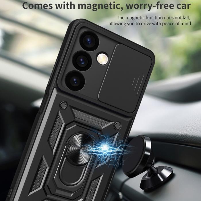 Bild 4, Samsung Galaxy S24 Plus Skal CamShield Hybrid Ring Röd
