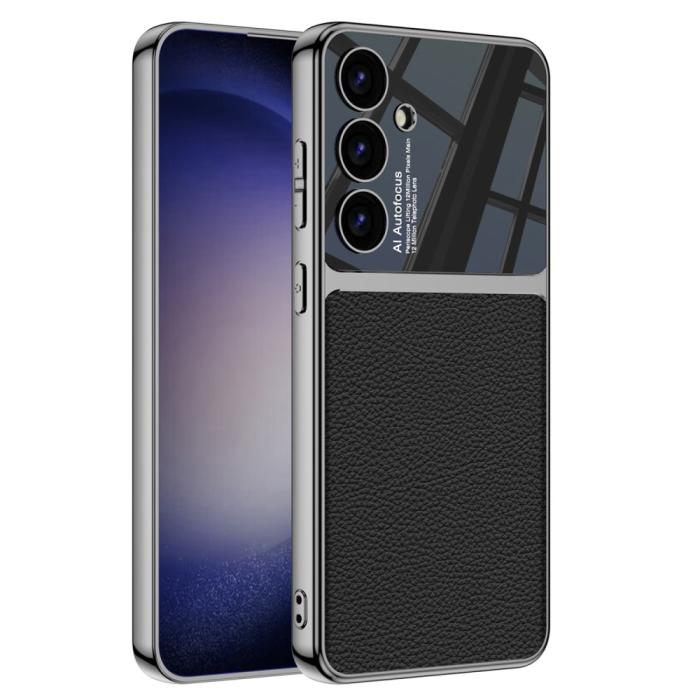 Bild 1, GKK Galaxy S24 Plus Skal Hybrid Läder Litchi Svart