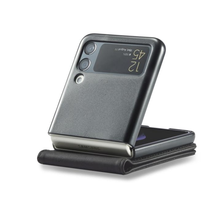 Bild 6, LC.IMEEKE Galaxy Z Flip 4 Fodral Läder Svart