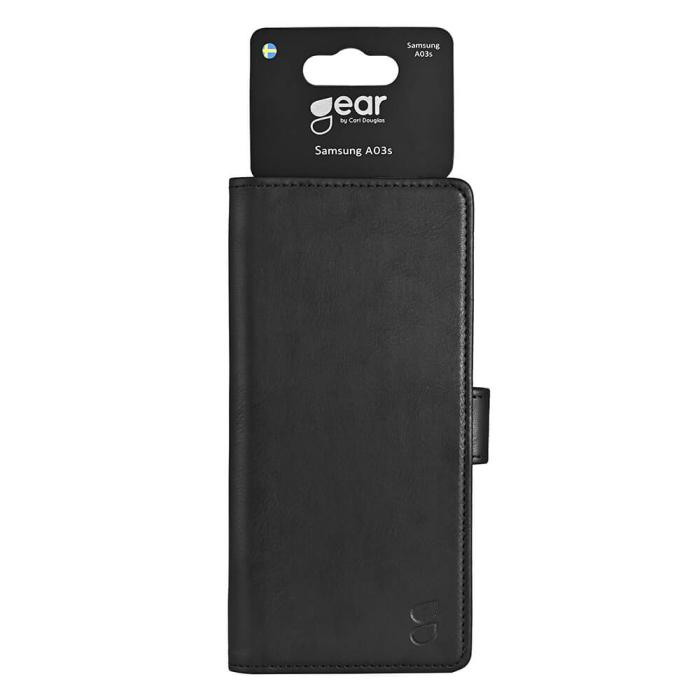 Bild 2, GEAR Samsung Galaxy A03s Fodral Läder Svart