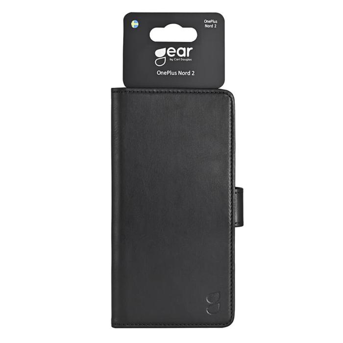 Bild 2, GEAR OnePlus Nord 2 Fodral Läder Svart