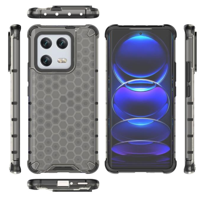Bild 4, Xiaomi 13 Pro 5G Skal Shockproof Honeycomb Textur Svart