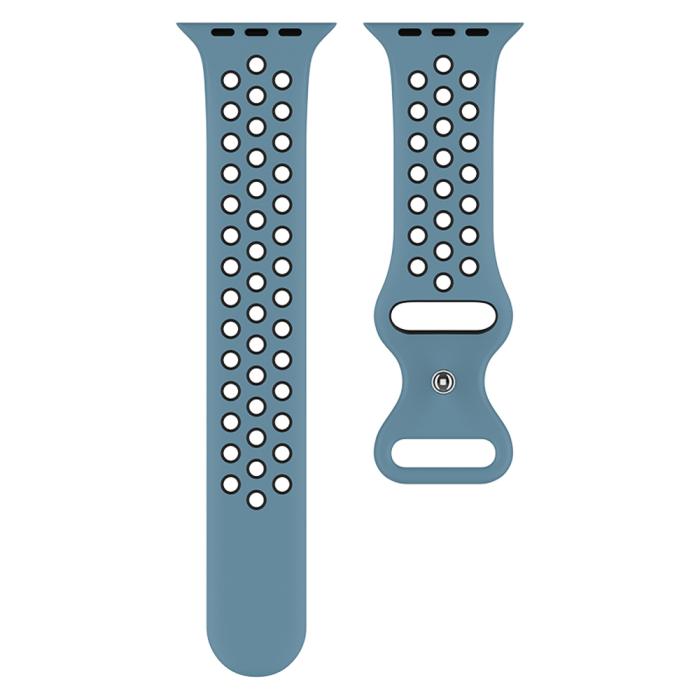 Bild 3, Sportarmband Dual-Color Apple Watch 41/40/38 mm (M/L) Blå/Svart