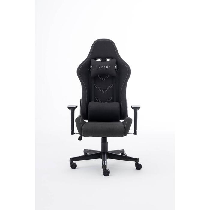 Bild 1, RAPTOR Gamingstol Tyg GS-100 Svart