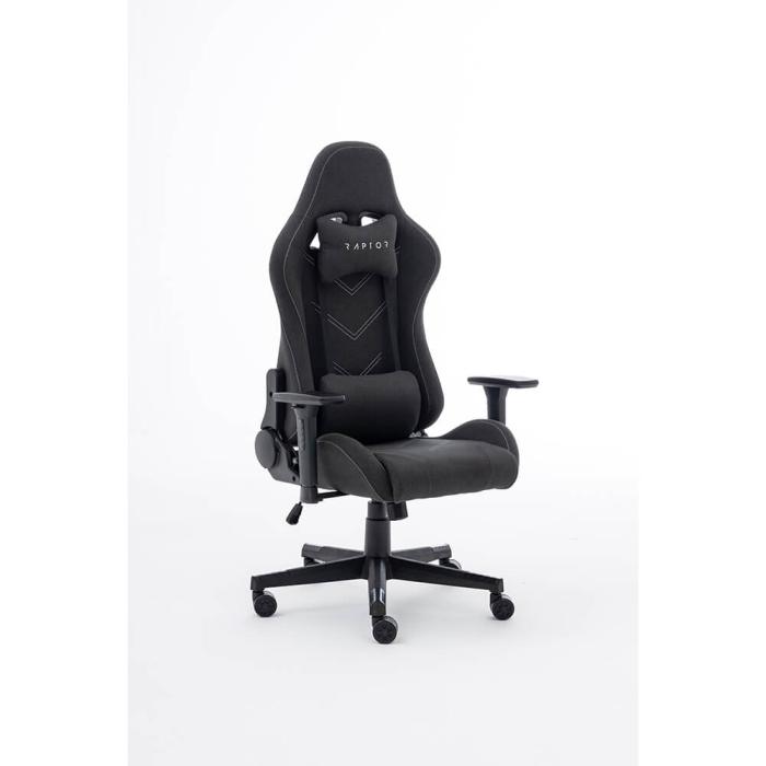 Bild 3, RAPTOR Gamingstol Tyg GS-100 Svart