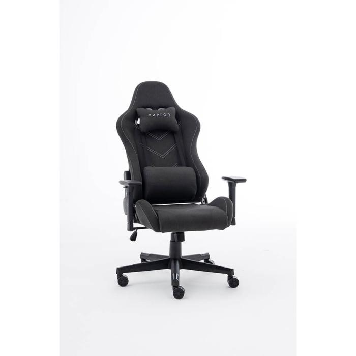 Bild 8, RAPTOR Gamingstol Tyg GS-100 Svart