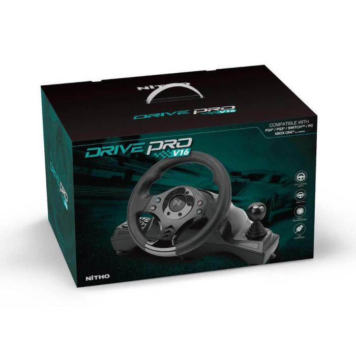 Bild 6, NITHO Gamingratt & Pedal Drive Pro V16 PS4/PS3/SWITCH/XB/PC Svart