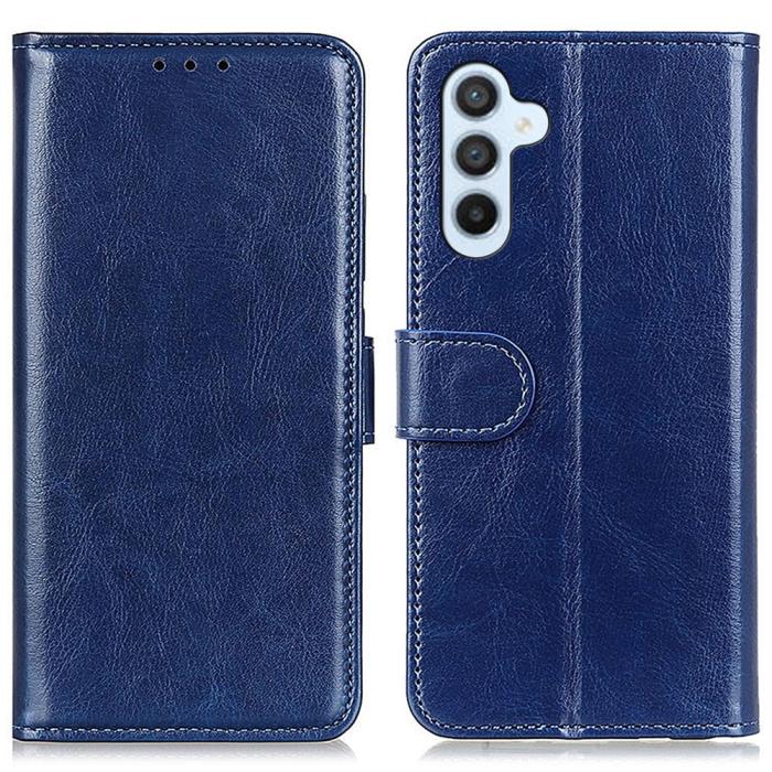 Bild 1, Samsung Galaxy S24 FE Fodral Crazy Horse Retro Blå