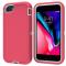 iPhone 7/8/SE (2020/2022) - Shockproof Hybrid Armor Skal - Rosa/Vit