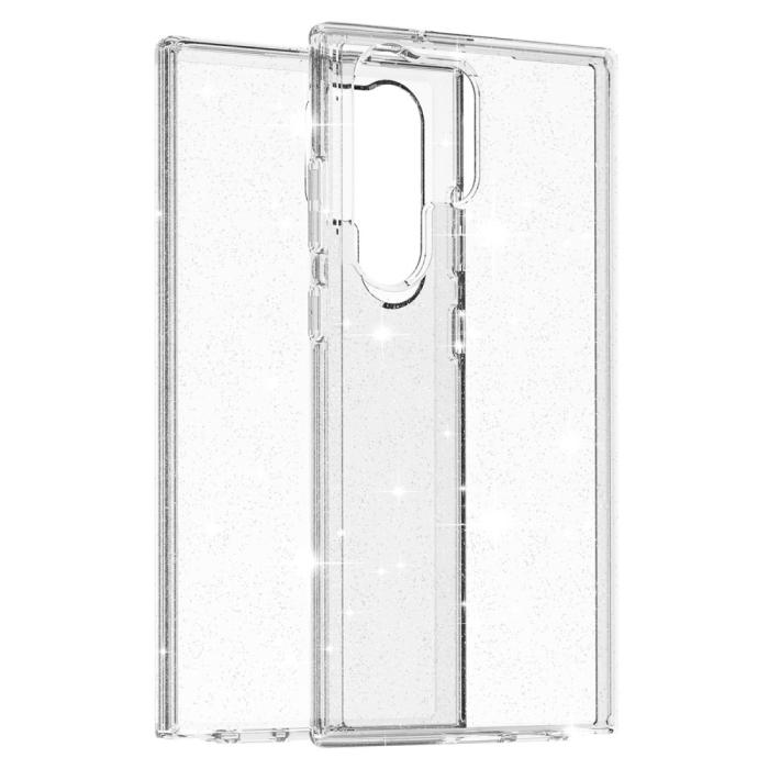Bild 2, Samsung Galaxy S23 Ultra Skal Glitter Shockproof Hybrid Transparent