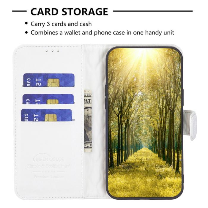 Bild 2, Samsung Galaxy A25 5G Fodral Diamond Läder Vit