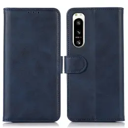 Sony Xperia 5 IV Fodral Läder Blå