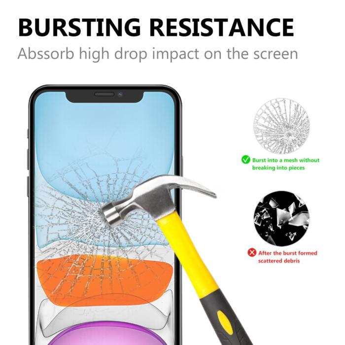 Bild 2, iPhone 12 Mini - Heltäckande Premium Skärmskydd I Härdat Glas