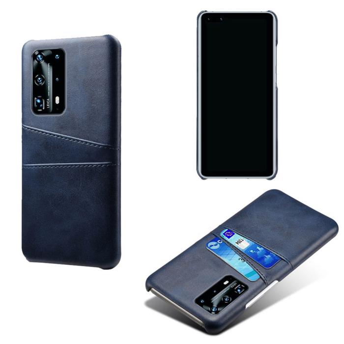Bild 1, Huawei P40 Pro - Skal med Kortfack - Mörk Blå