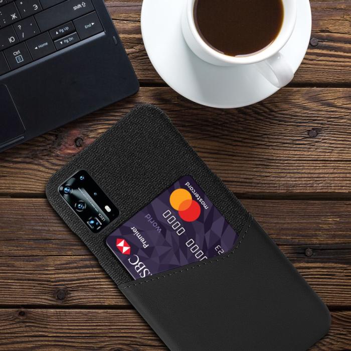 Bild 2, Huawei P40 - Skal med plats för kort - Svart