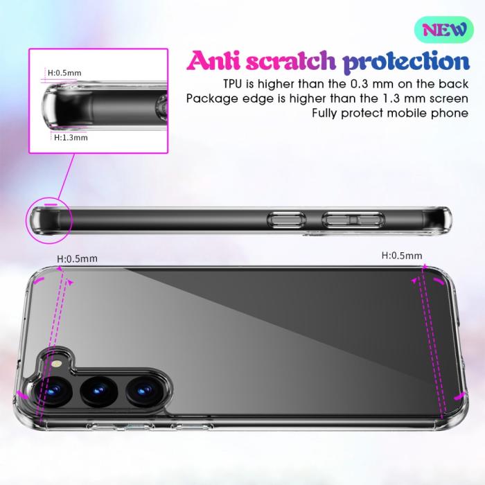 Bild 4, Samsung Galaxy S23 Skal Akryl/TPU Transparent