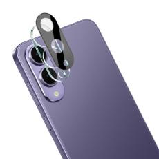 IMAK Samsung Galaxy S25 Edge Linsskydd H&auml;rdat Glas Svart