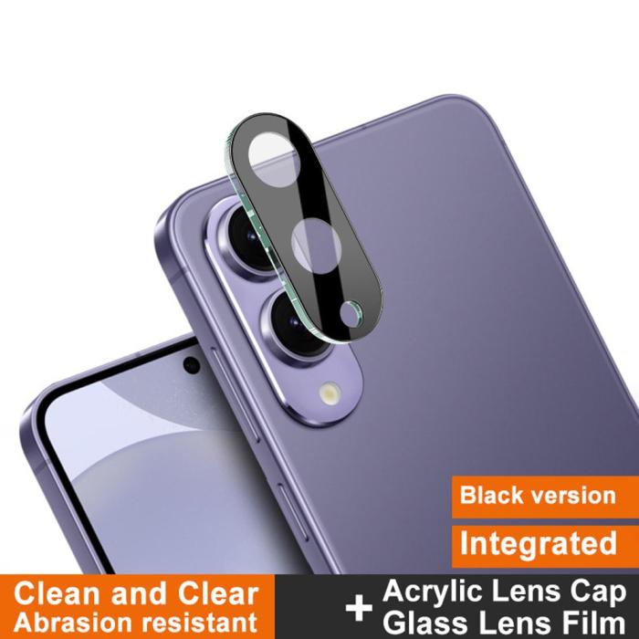 Bild 2, IMAK Samsung Galaxy S25 Edge Linsskydd Härdat Glas Svart