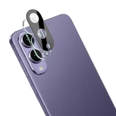 IMAK Samsung Galaxy S25 Edge Linsskydd H&auml;rdat Glas Svart
