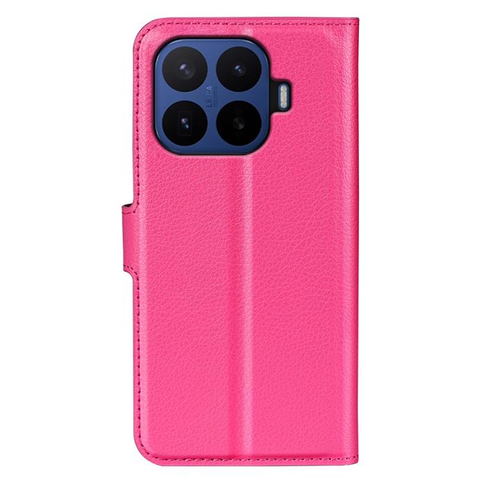 Bild 5, Xiaomi 17T Pro Fodral Litchi Läder Mörk Rosa