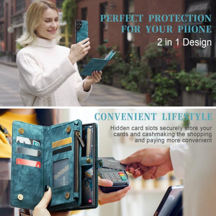 Bild 5, CASEME Galaxy S23 Ultra Fodral/Skal Magnet 2in1 Multifunktionell