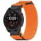 Klockarmband 26 mm Nylon Justerbart Orange/Svart