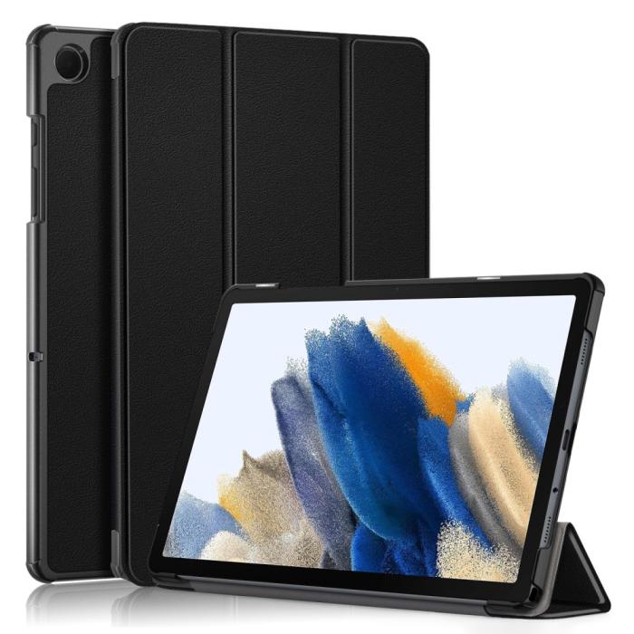 Bild 1, Samsung Galaxy Tab A9 Plus Fodral Tri-Fold PU Läder Svart