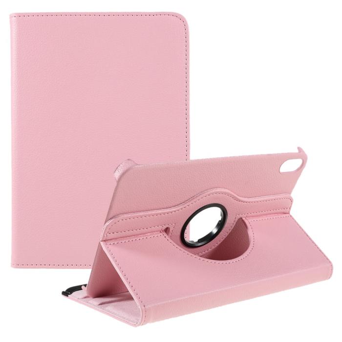 Bild 1, iPad Mini 2024/2021 Fodral 360° Rotation Litchi Ljus Rosa