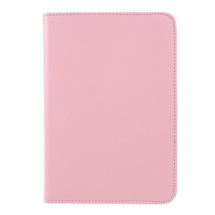 Bild 2, iPad Mini 2024/2021 Fodral 360° Rotation Litchi Ljus Rosa