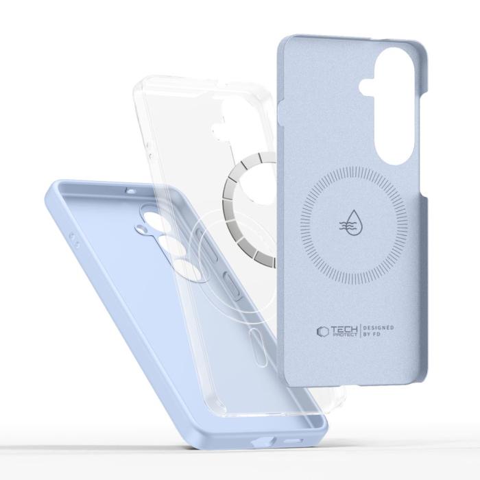 Bild 3, Tech-Protect Galaxy S26 Skal MagSafe Silicone Sky Blue
