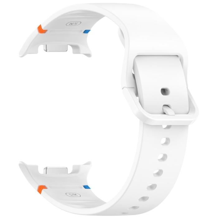 Bild 3, Galaxy Watch 8 46/44/40 mm Klockarmband Silkon Vit