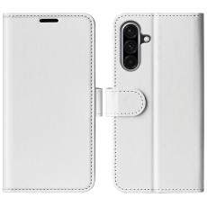 Samsung Galaxy A36 5G/A56 5G Fodral Crazy Horse L&auml;der Vit