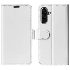 Samsung Galaxy A36 5G/A56 5G Fodral Crazy Horse L&auml;der Vit
